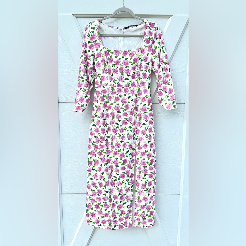 🔥 Closet Clearout!🔥 Zara Floral Printed Dress - Picture 2 of 4